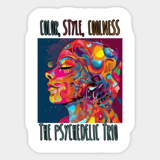 Psychedelic Vibes Infinite Possibilities Sticker